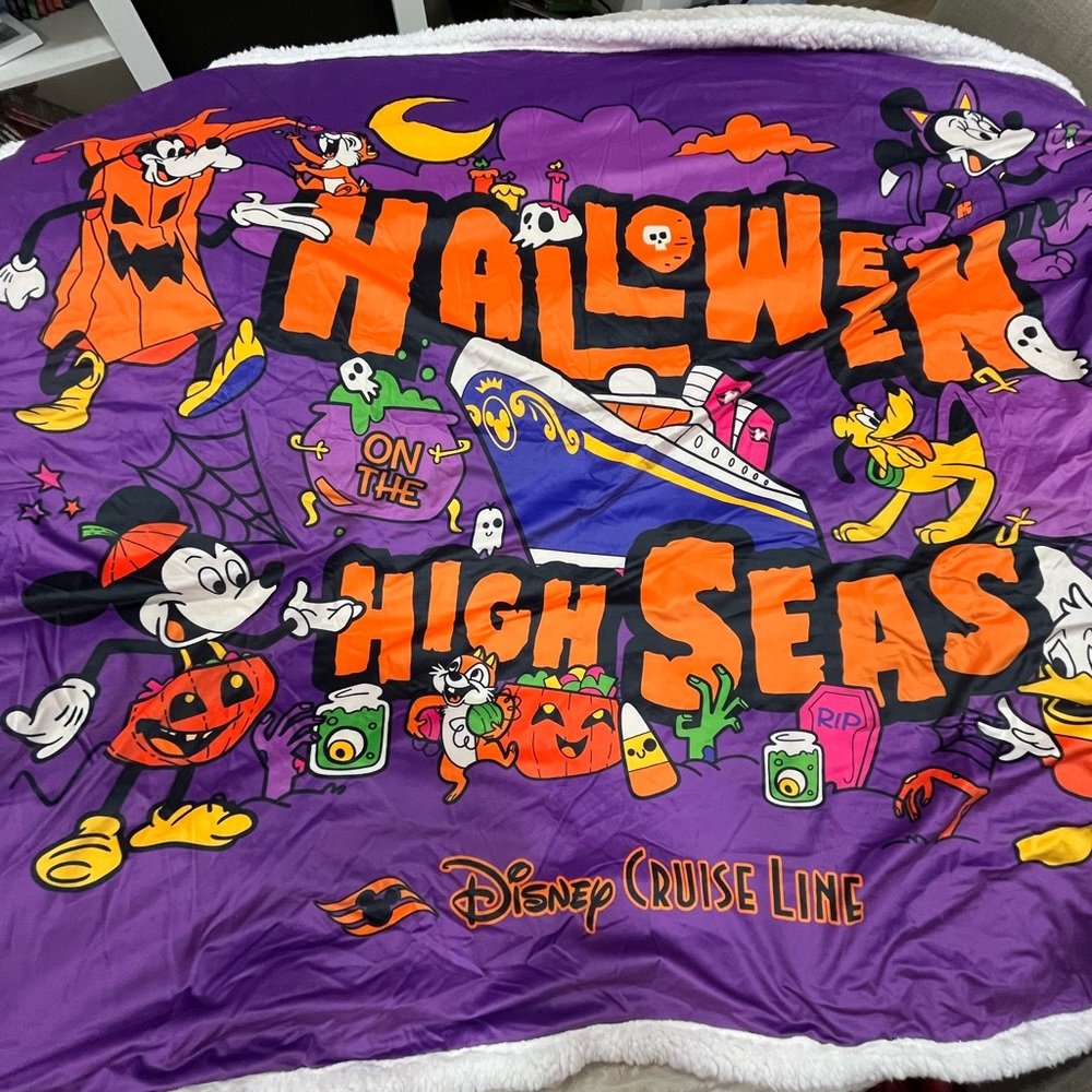 Halloween Blanket - Purple and Orange